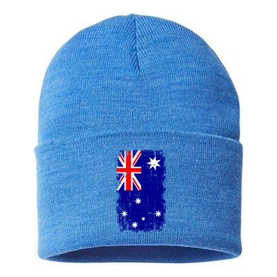 Australia Flag Gift Sustainable Knit Beanie