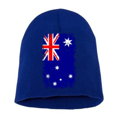 Australia Flag Gift Short Acrylic Beanie