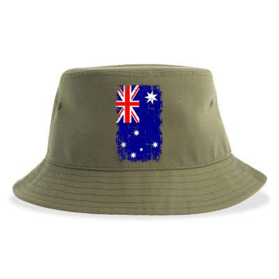 Australia Flag Gift Sustainable Bucket Hat