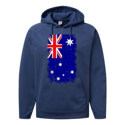 Australia Flag Gift Performance Fleece Hoodie