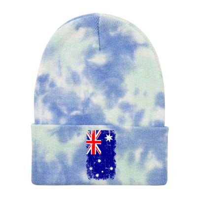 Australia Flag Gift Tie Dye 12in Knit Beanie