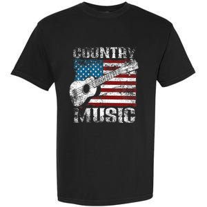 American Flag Guitar Player Funny Country Garment-Dyed Heavyweight T-Shirt