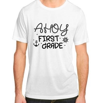 Ahoy First Grade Teacher Adult ChromaSoft Performance T-Shirt