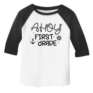 Ahoy First Grade Teacher Toddler Fine Jersey T-Shirt