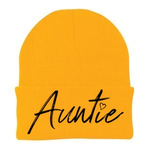 Auntie Funny Gift Auntie Gift Black Small Knit Cap Winter Beanie