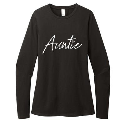 Auntie Funny Gift Auntie Gift Black Small Womens CVC Long Sleeve Shirt