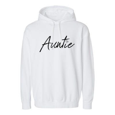 Auntie Funny Gift Auntie Gift Black Small Garment-Dyed Fleece Hoodie