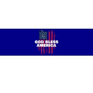 American Flag God Bless America Patriotic Gift Bumper Sticker