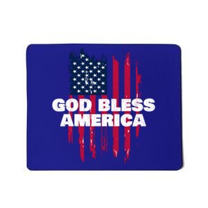 American Flag God Bless America Patriotic Gift Mousepad