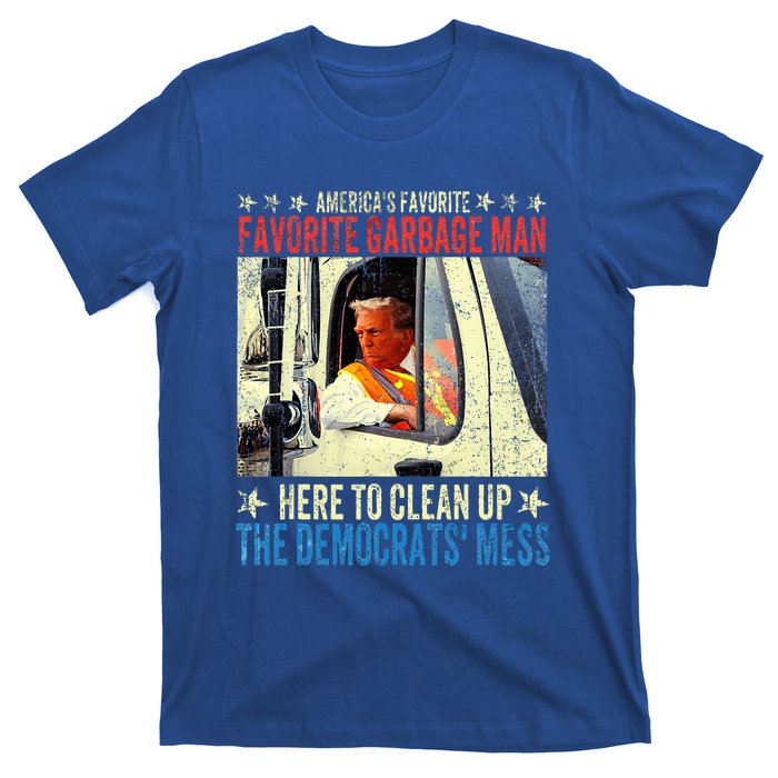 AmericaS Favorite Garbage Man Trump Rides In Garbage T-Shirt