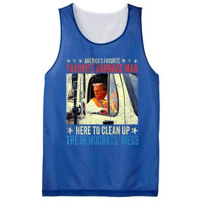 AmericaS Favorite Garbage Man Trump Rides In Garbage Mesh Reversible Basketball Jersey Tank