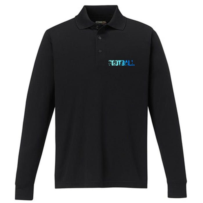 American Football Game Day Performance Long Sleeve Polo