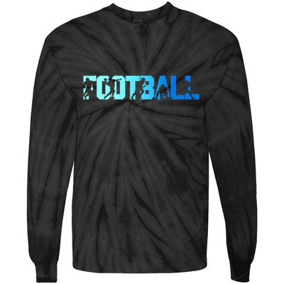 American Football Game Day Tie-Dye Long Sleeve Shirt