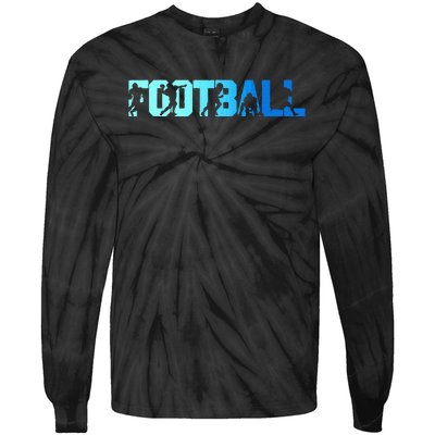 American Football Game Day Tie-Dye Long Sleeve Shirt