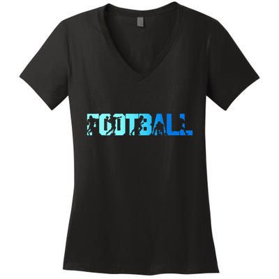 American Football Game Day Women's V-Neck T-Shirt