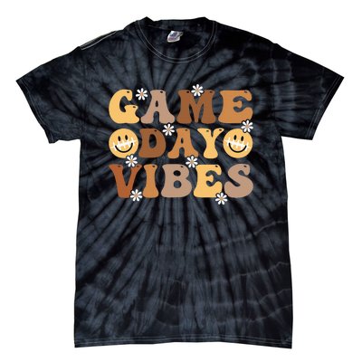 American Football Game Day Vibes Sport Women Girl Tie-Dye T-Shirt