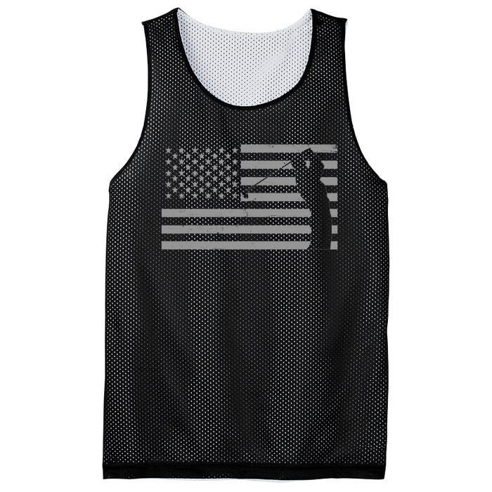 American Flag Golf Clothing Golfer Vintage Golf Mesh Reversible Basketball Jersey Tank