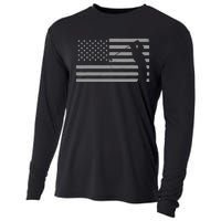 American Flag Golf Clothing Golfer Vintage Golf Cooling Performance Long Sleeve Crew