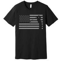 American Flag Golf Clothing Golfer Vintage Golf Premium T-Shirt