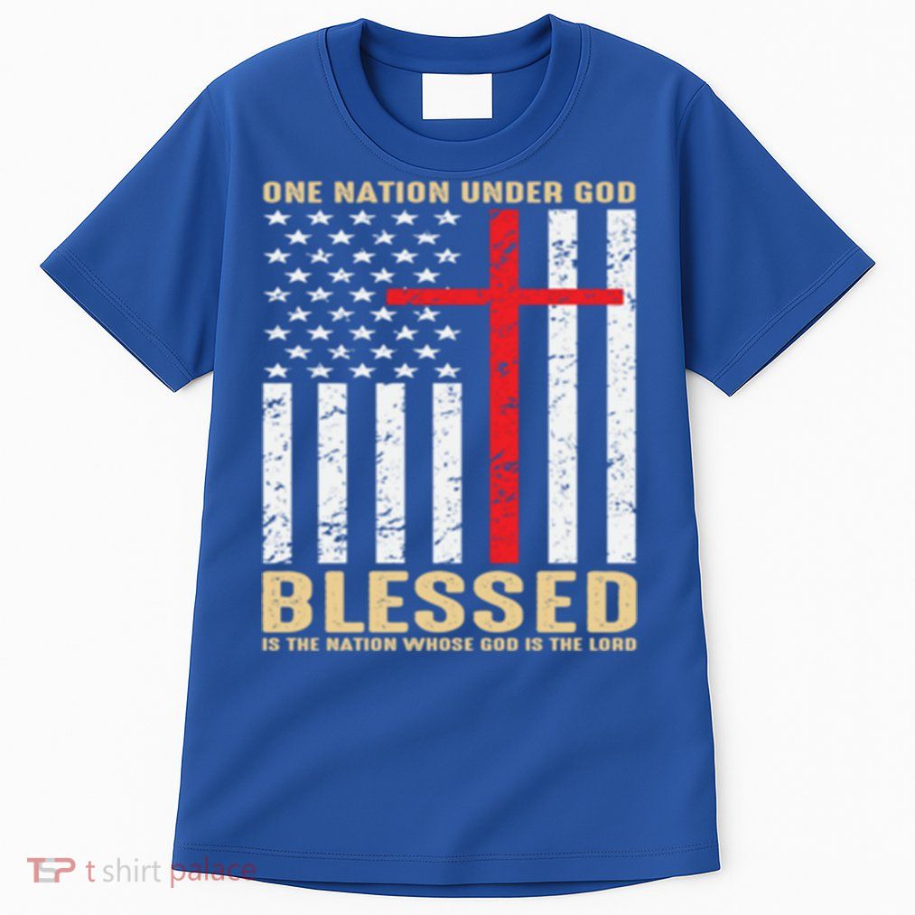 American Flag Gift One Nation Under God Great Gift Tall T-Shirt