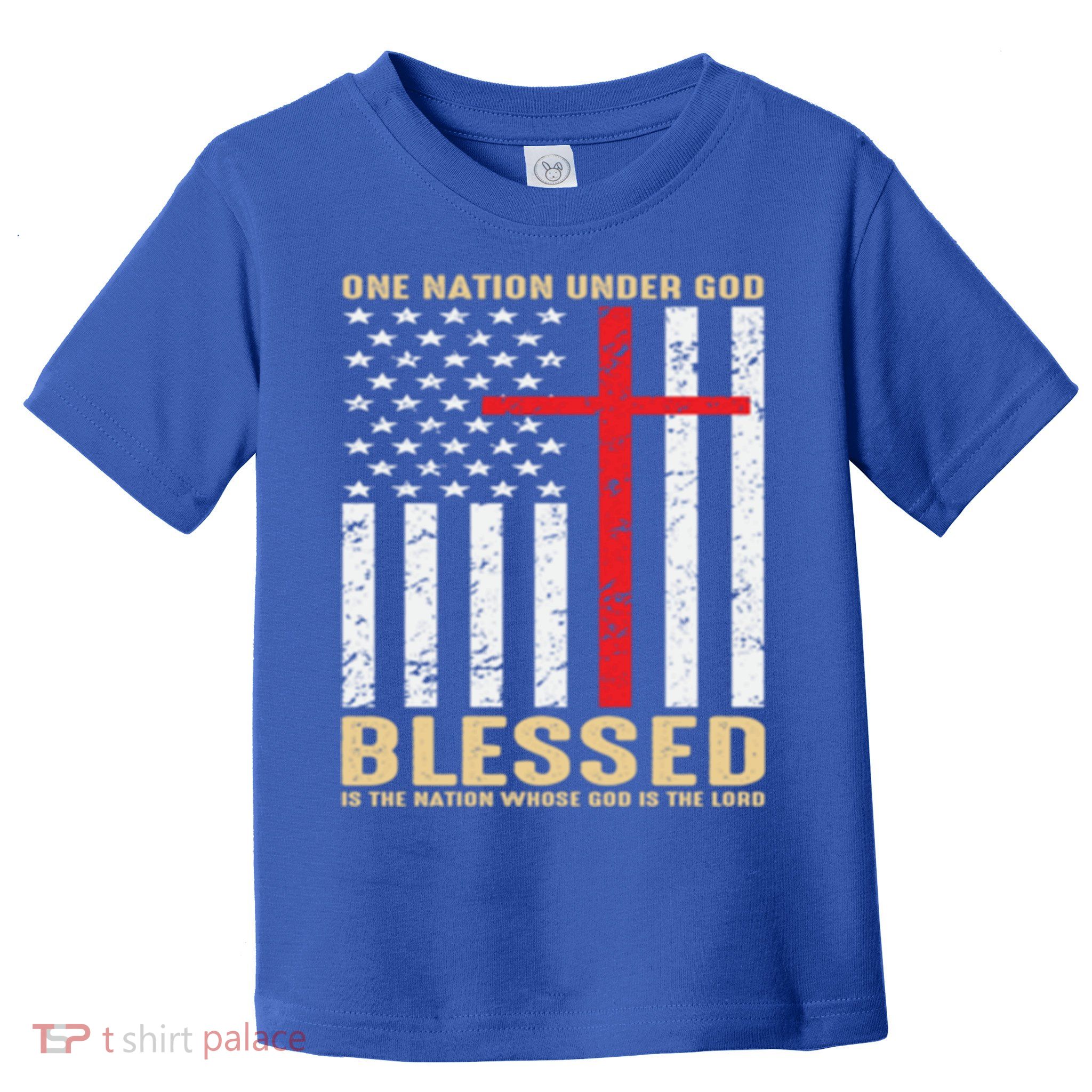 American Flag Gift One Nation Under God Great Gift Toddler T-Shirt