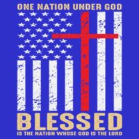 American Flag Gift One Nation Under God Great Gift Womens T-Shirt