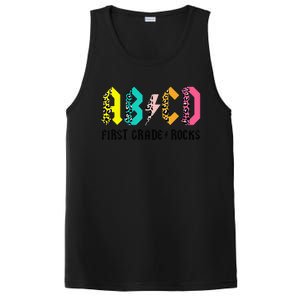 ABCD First Grade Rocks Back To School 1st Grade Teacher PosiCharge Competitor Tank