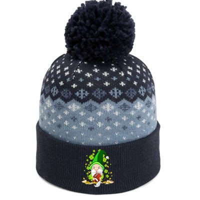 American Football Gnome Lucky Shamrock St Patrick's Day The Baniff Cuffed Pom Beanie