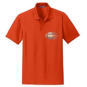 American Football Graphic American Football Heart Gift Dry Zone Grid Polo