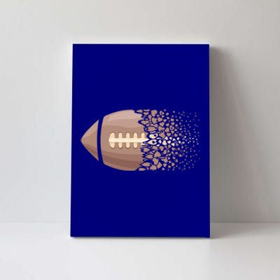 American Football Graphic American Football Heart Gift Canvas