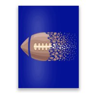 American Football Graphic American Football Heart Gift Poster