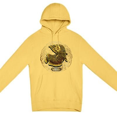 Arowana Fish Gold Premium Pullover Hoodie