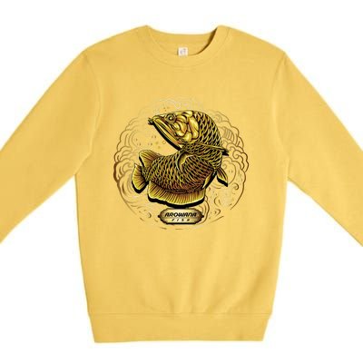 Arowana Fish Gold Premium Crewneck Sweatshirt