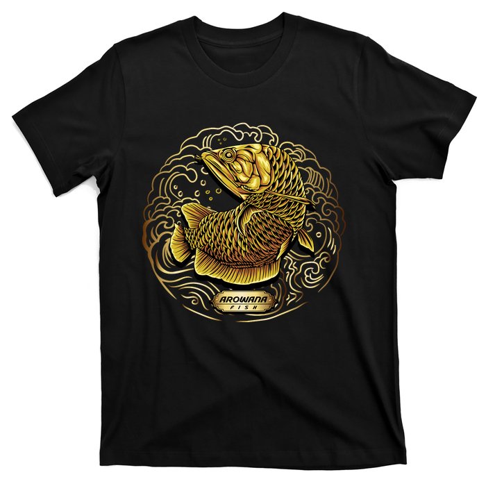 Arowana Fish Gold T-Shirt