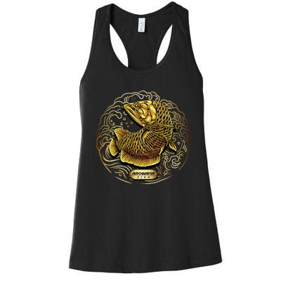 Arowana Fish Gold Women's Racerback Tank