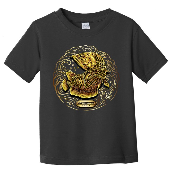 Arowana Fish Gold Toddler T-Shirt