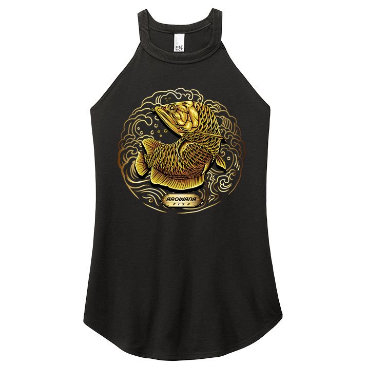Arowana Fish Gold Women's Perfect Tri Rocker Tank