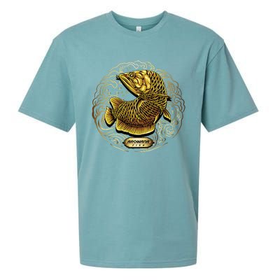 Arowana Fish Gold Sueded Cloud Jersey T-Shirt