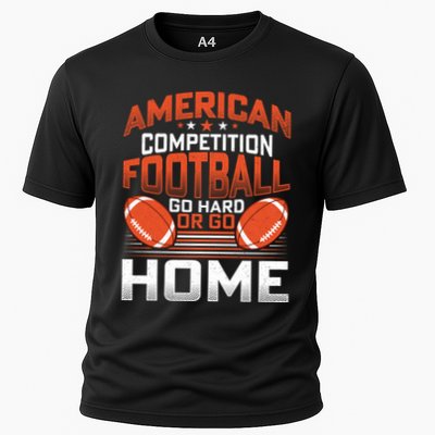 American Football Go Hard Or Go Home Graphic Performance Shirt