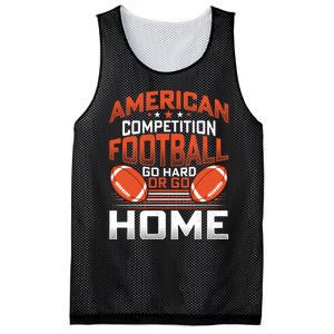 American Football Go Hard Or Go Home Graphic Mesh Reversible Basketball Jersey Tank