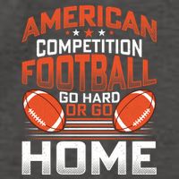 American Football Go Hard Or Go Home Graphic Vector Backpack