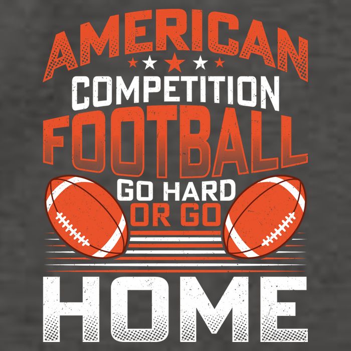 American Football Go Hard Or Go Home Graphic Vector Backpack