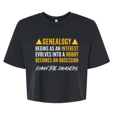 Ancestry. For Genealogists. Genealogy Bella+Canvas Jersey Crop Tee