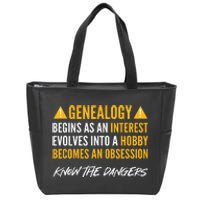 Ancestry. For Genealogists. Genealogy Zip Tote Bag