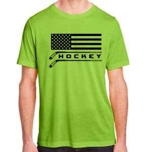 American Flag Hockey Hockey Gift Adult ChromaSoft Performance T-Shirt