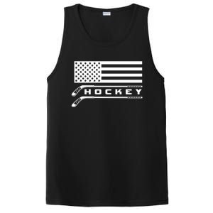 American Flag Hockey Hockey Gift PosiCharge Competitor Tank