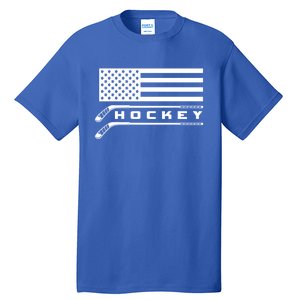 American Flag Hockey Hockey Gift Tall T-Shirt