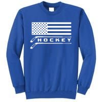 American Flag Hockey Hockey Gift Tall Sweatshirt