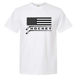 American Flag Hockey Hockey Gift Garment-Dyed Heavyweight T-Shirt