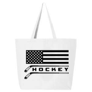 American Flag Hockey Hockey Gift 25L Jumbo Tote